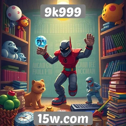 Explorando a biblioteca de jogos do site 9k999